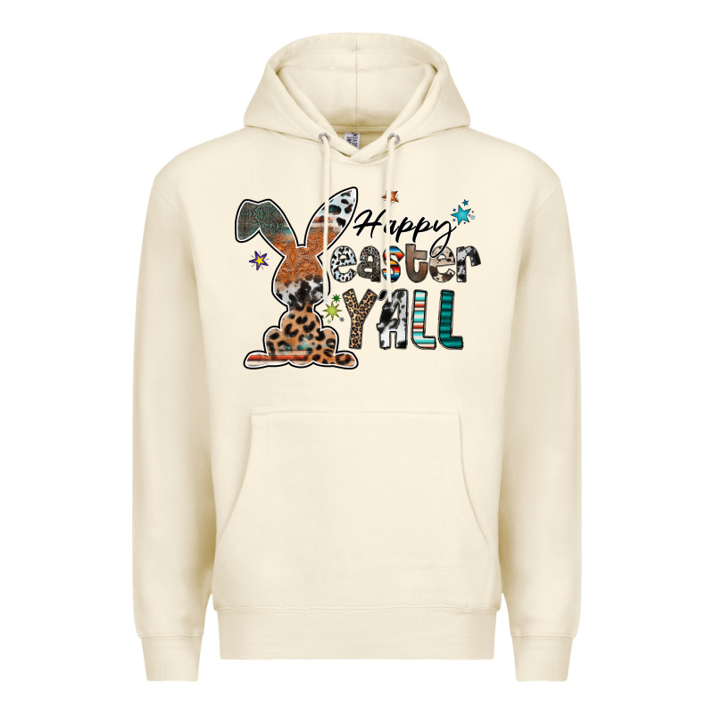 Happy Easter Y'all Premium Hoodie by CowhideDigitalArt | Teevron