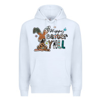 White Happy Easter Y'all Premium Hoodie - CowhideDigitalArt
