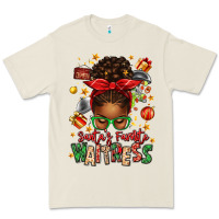Bone santa's favorite waitress messy bun Premium Tee - texasbilliewilder