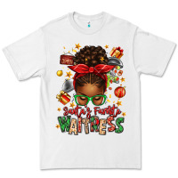 White santa's favorite waitress messy bun Premium Tee - texasbilliewilder