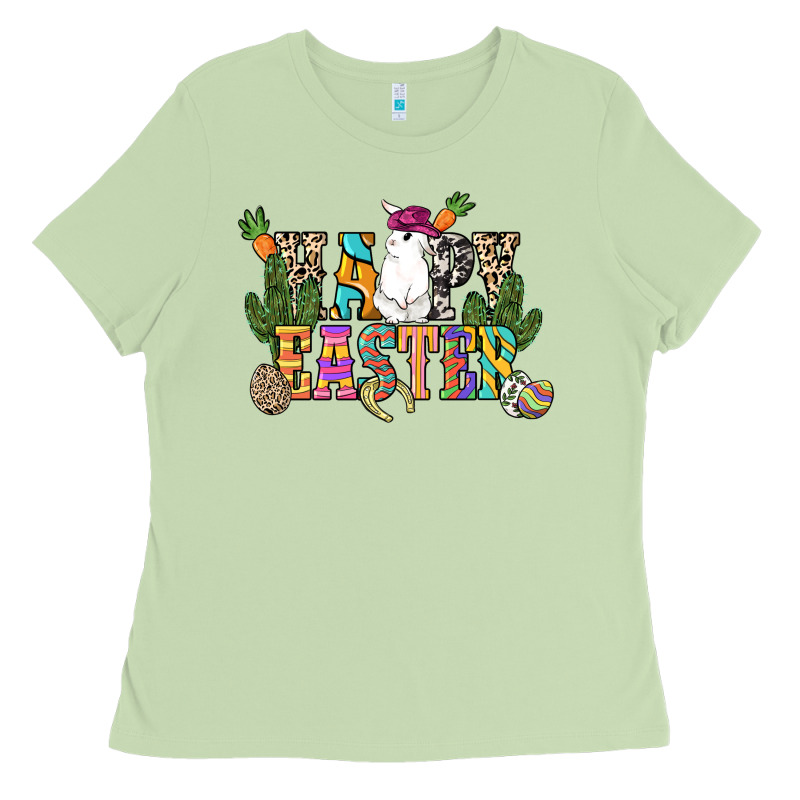 Happy Easter With Cowboy Easter Day Ladies Tee by HowdyJamesFarm | Teevron