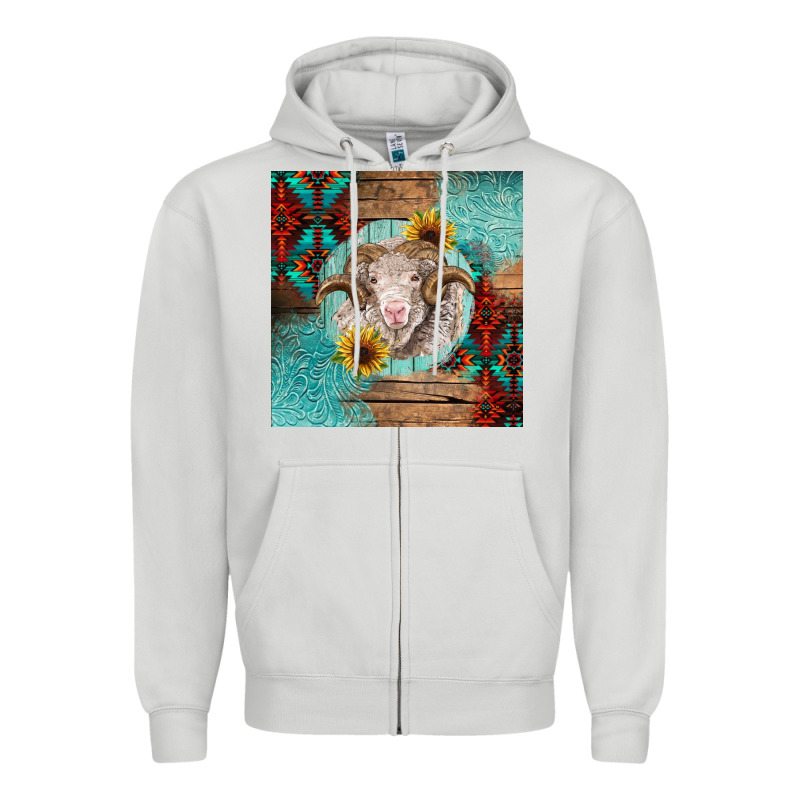 Western Merino Zipper Hoodie by BarkalooDesign | Teevron