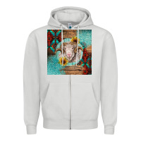 Dove Grey western merino Zipper Hoodie - BarkalooDesign