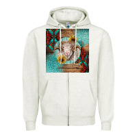 Oatmeal Heather western merino Zipper Hoodie - BarkalooDesign