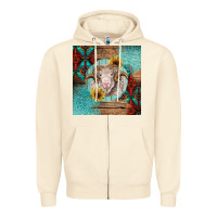 Sandshell western merino Zipper Hoodie - BarkalooDesign
