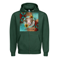 Sports Green western merino Zipper Hoodie - BarkalooDesign