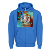 True Royal western merino Zipper Hoodie - BarkalooDesign