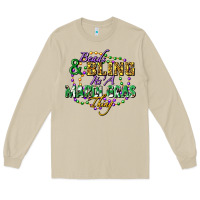 Mushroom Beads and bling it's' a Mardi Gras thing Long Sleeve Tee - FaDigitalArtStudio