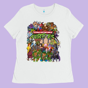 Vintage Movies  Family Painting Ladies Tee Designed By Maiphamdesign