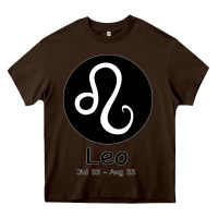 Chocolate Brown Leo Horoscope Heavy Core Tee - Bettercallsaul
