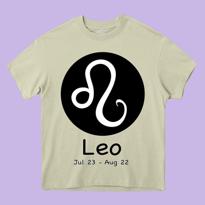 Leo Horoscope Heavy Core Tee Designed By Bettercallsaul