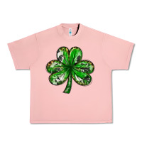 Salmon Shamrock with leopard and cowhide St. Patricks day Urban Heavy Tee - HowdyJamesFarm
