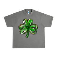 Tornado Shamrock with leopard and cowhide St. Patricks day Urban Heavy Tee - HowdyJamesFarm