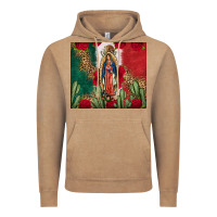 Vintage Coffee Our Lady Of Guadalupe Mexican Flag Roses Cactus Vintage Hoodie - FaDigitalArtStudio