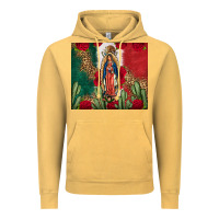 Our Lady Of Guadalupe Mexican Flag Roses Cactus Vintage Hoodie | Teevron