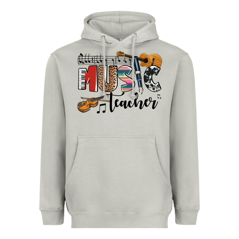 Music Teacher Heavyweight Hoodie by AdoDesignShop | Teevron