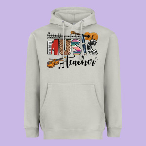 Music Teacher Heavyweight Hoodie Designed By Adodesignshop