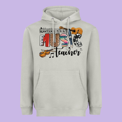 Music Teacher Heavyweight Hoodie Designed By Adodesignshop