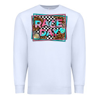 White race day Premium Sweatshirt - AdoDesignShop