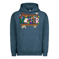 Pigment Midnight Navy difference maker paraprofessional Urban Hoodie - JahusDesignShop