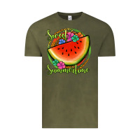 Vintage Olive sweet summertime watermelon Vintage Tee - Jasminsmagicworld