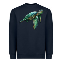 Navy sea turtle Heavyweight Sweatshirt - Artiststas