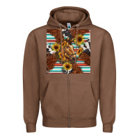 Chestnut western horse Zipper Hoodie - BarkalooDesign