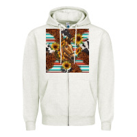 Oatmeal Heather western horse Zipper Hoodie - BarkalooDesign