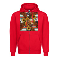 Red western horse Zipper Hoodie - BarkalooDesign