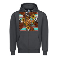Smoke western horse Zipper Hoodie - BarkalooDesign