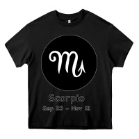 Black Scorpio Horoscope Heavy Core Tee - Bettercallsaul