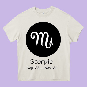 Scorpio Horoscope Heavy Core Tee Designed By Bettercallsaul