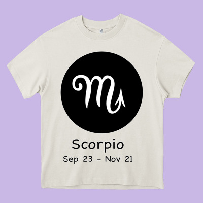 Scorpio Horoscope Heavy Core Tee Designed By Bettercallsaul