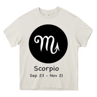 Cream Scorpio Horoscope Heavy Core Tee - Bettercallsaul
