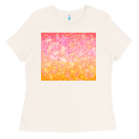 Bone orange pink ombre glitter Ladies Tee - TumblerDesignByShophia