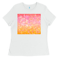 White orange pink ombre glitter Ladies Tee - TumblerDesignByShophia