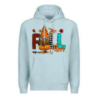 Blue Mist Fall Vibes Premium Hoodie - CowhideDigitalArt