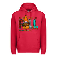 Cardinal Fall Vibes Premium Hoodie - CowhideDigitalArt