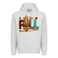 Dove Grey Fall Vibes Premium Hoodie - CowhideDigitalArt