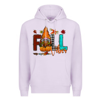 Lilac Fall Vibes Premium Hoodie - CowhideDigitalArt