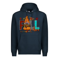 Navy Fall Vibes Premium Hoodie - CowhideDigitalArt