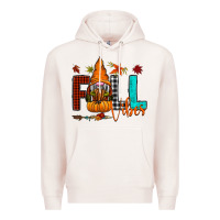 Pale Pink Fall Vibes Premium Hoodie - CowhideDigitalArt