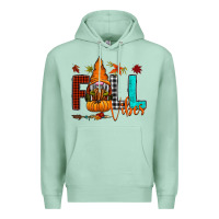 Seafoam Fall Vibes Premium Hoodie - CowhideDigitalArt