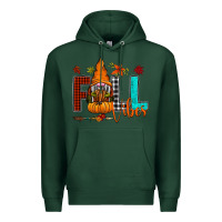 Sports Green Fall Vibes Premium Hoodie - CowhideDigitalArt