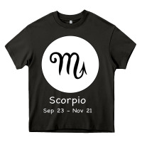 Scorpio Horoscope Heavy Core Tee | Teevron