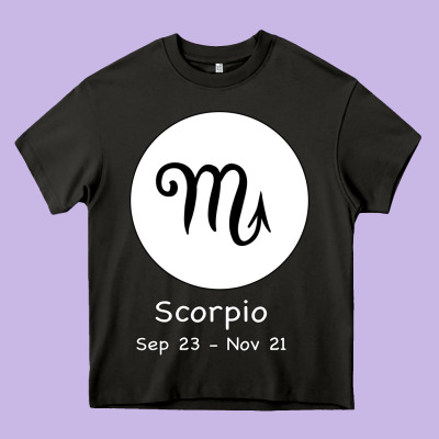 Scorpio Horoscope Heavy Core Tee Designed By Bettercallsaul