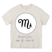 Cream Scorpio Horoscope Heavy Core Tee - Bettercallsaul