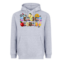 Heather Grey teacher squad Heavyweight Hoodie - AdoDesignShop