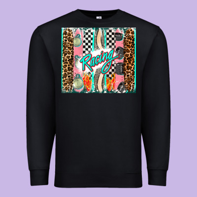 Racing Brushstroke Premium Sweatshirt Designed By Adodesignshop