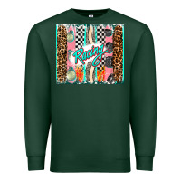 Sports Green racing brushstroke Premium Sweatshirt - AdoDesignShop